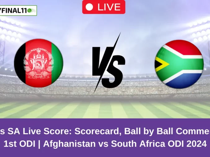 AFG vs SA Live Score: Scorecard, Ball by Ball Commentary - 1st ODI, Afghanistan vs South Africa ODI 2024