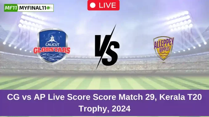 CG vs AP Live Score Score Match 29, Kerala T20 Trophy, 2024