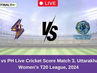 MT vs PH Live Cricket Score Match 3, Uttarakhand Women's T20 League, 2024 (1)