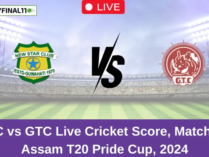 NSC vs GTC Live Cricket Score, Match 20, Assam T20 Pride Cup, 2024