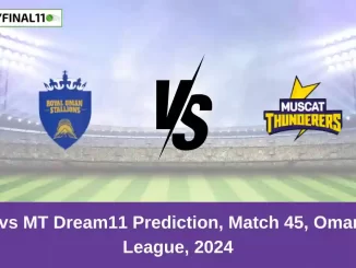 ROS vs MT Dream11 Prediction, Match 45, Oman D10 League, 2024