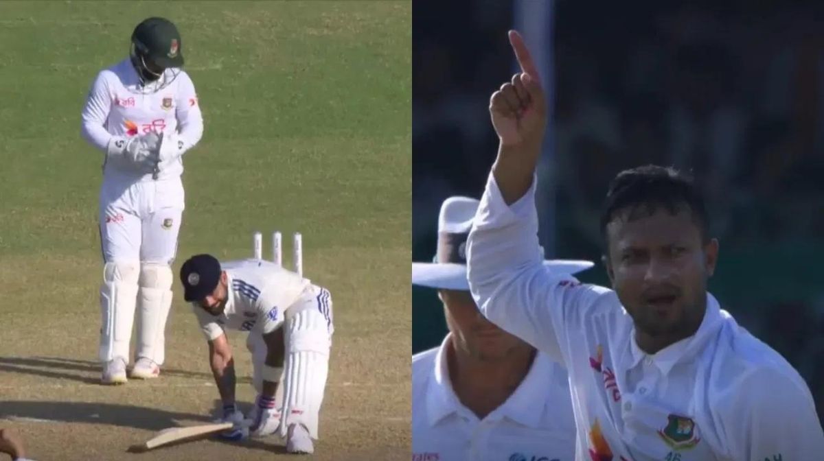Shakib Al Hasan's Unique Celebration After Dismissing Virat Kohli