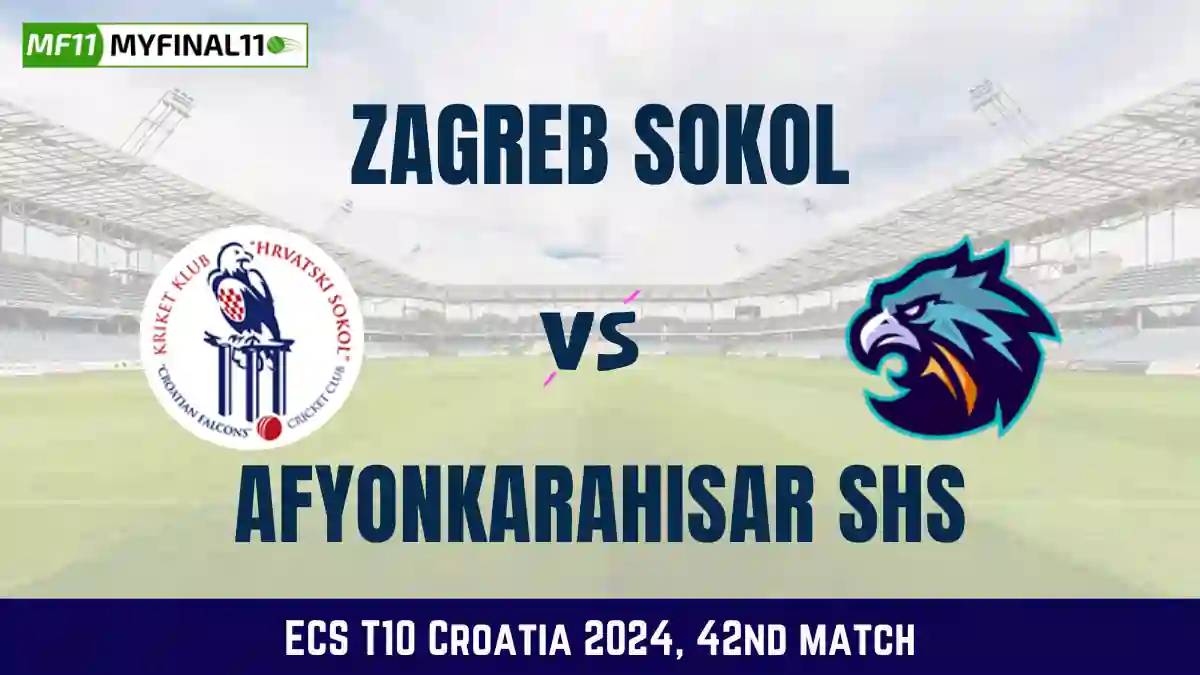 ZAS vs AFK Dream11 Prediction Today: Match 42 Pitch Report, and Key Player | ECS T10 Croatia 2024