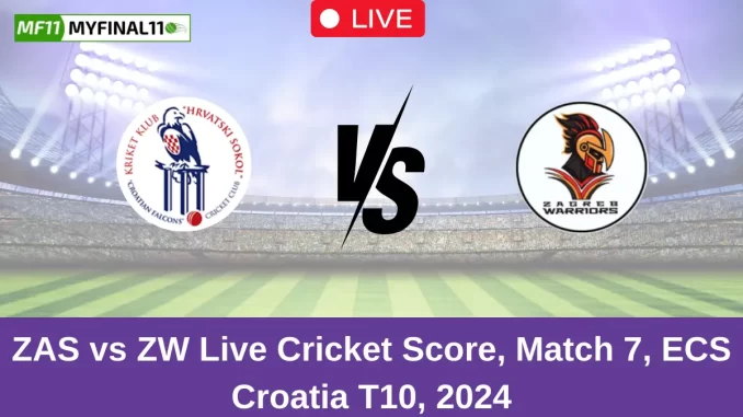 ZAS vs ZW Live Cricket Score, Match 7, ECS Croatia T10, 2024