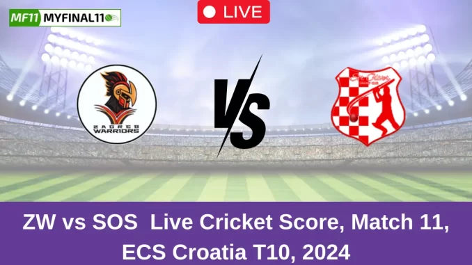 ZW vs SOS Live Cricket Score, Match 11, ECS Croatia T10, 2024