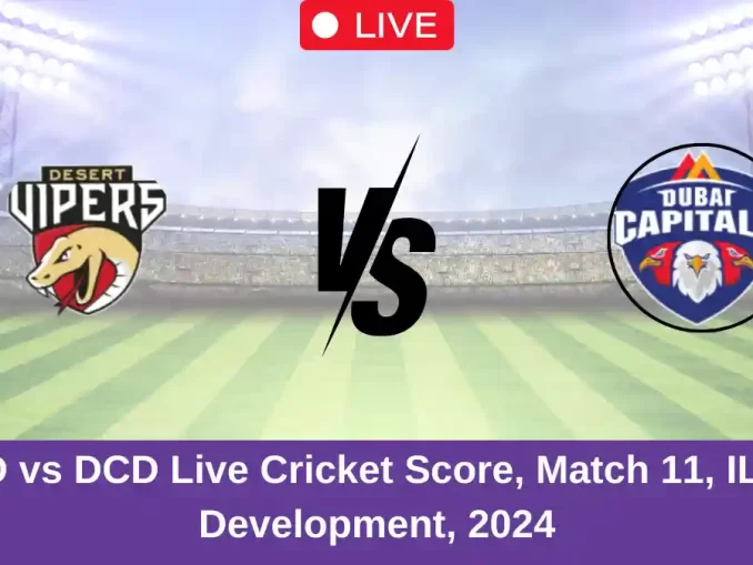 DVD vs DCD Live Cricket Score, Match 11, ILT20 Development, 2024