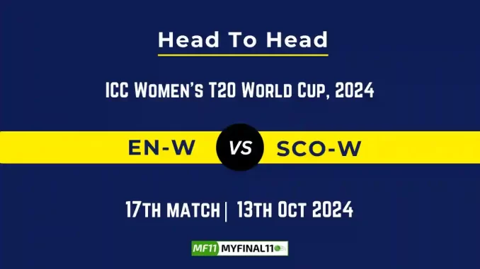 EN-W vs SCO-W Player Battle, Head to Head Team Stats, Player Record ICC Women's T20 World Cup 2024 - 6th Match