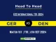 GER vs DEN Player Battle, Head to Head Team Stats, Player Record Namibia T20I Tri-Series, 2024- 4th Match