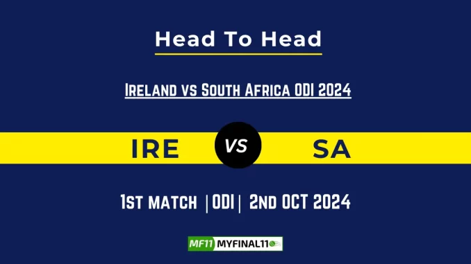 IRE vs SA Player Battle, Head to Head Team Stats, Player Record: Ireland vs South Africa ODI 2024- 1st ODI Match