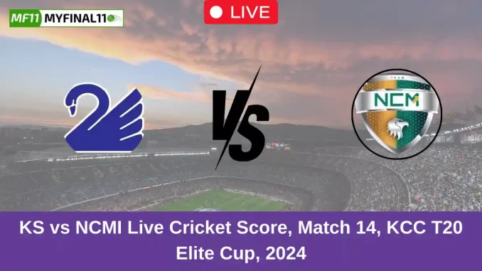 KS vs NCMI Live Cricket Score, Match 14, KCC T20 Elite Cup, 2024