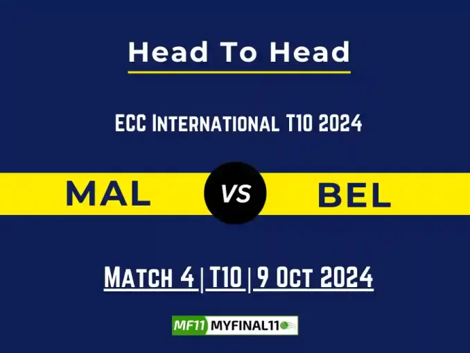 MAL vs BEL Player Battle, Head to Head Team Stats, Player Record