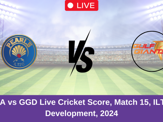 PEA vs GGD Live Cricket Score, Match 15, ILT20 Development, 2024
