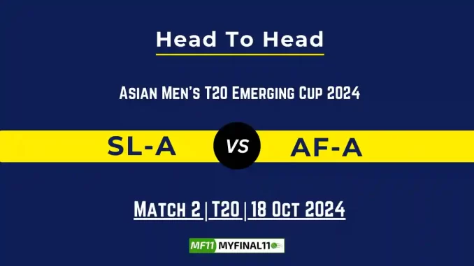 SL-A vs AF-A player battles Player Battle, Head to Head Team Stats, Player Record