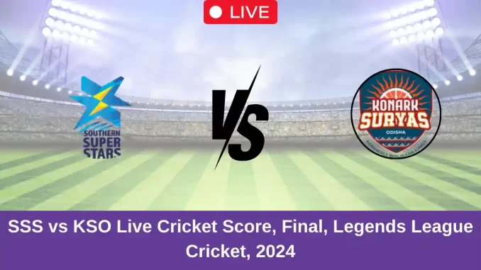 SSS vs KSO Live Cricket Score, Final, Legends League Cricket, 2024
