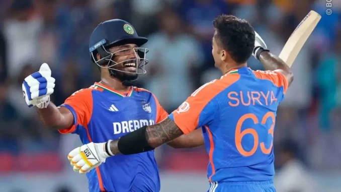 6,6,6,6,6..! Sanju Samson's Fireworks Against Bangladesh, 30 Runs in One Over – Watch Video