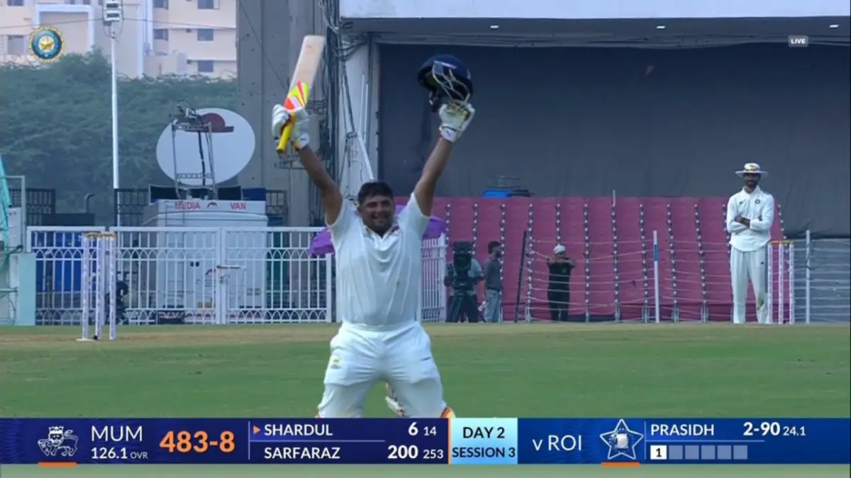 Irani Cup: Sarfaraz Khan Historic Double Century, 52-Year-Old Record B...