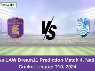 TG vs LAW Dream11 Prediction Match 4, National Cricket League T10, 2024