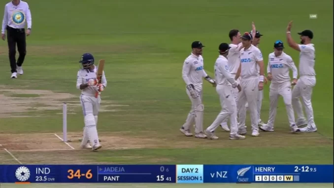 Team India's Struggles on Day Two of the 1st Test