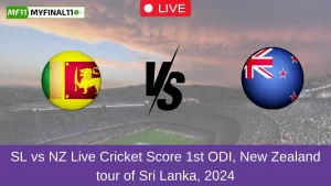 SL vs NZ Live Cricket Score 1st ODI, New Zealand tour of Sri Lanka, 2024
