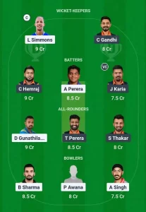 DLR vs GJS Eliminator Dream11 Team Prediction