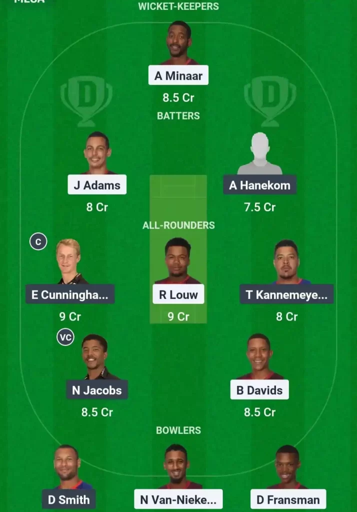 YPS vs VDS Dream11 Prediction Today: 2nd Semi Final Pitch Report, Playing11 and Stats | South Africa T20 Boland League 2025
