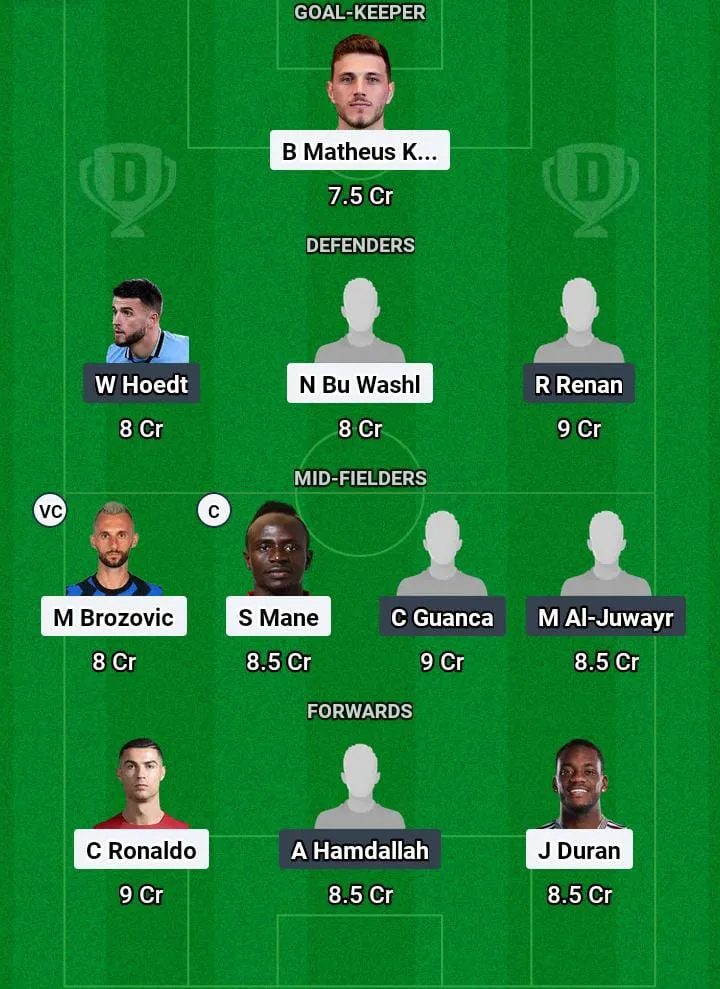 NSSR vs SHB Dream11 Prediction Today Football Match