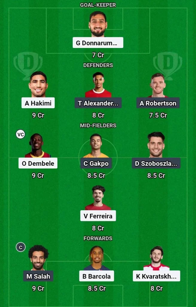 PSG vs LIV Dream11 Prediction Today Football Match