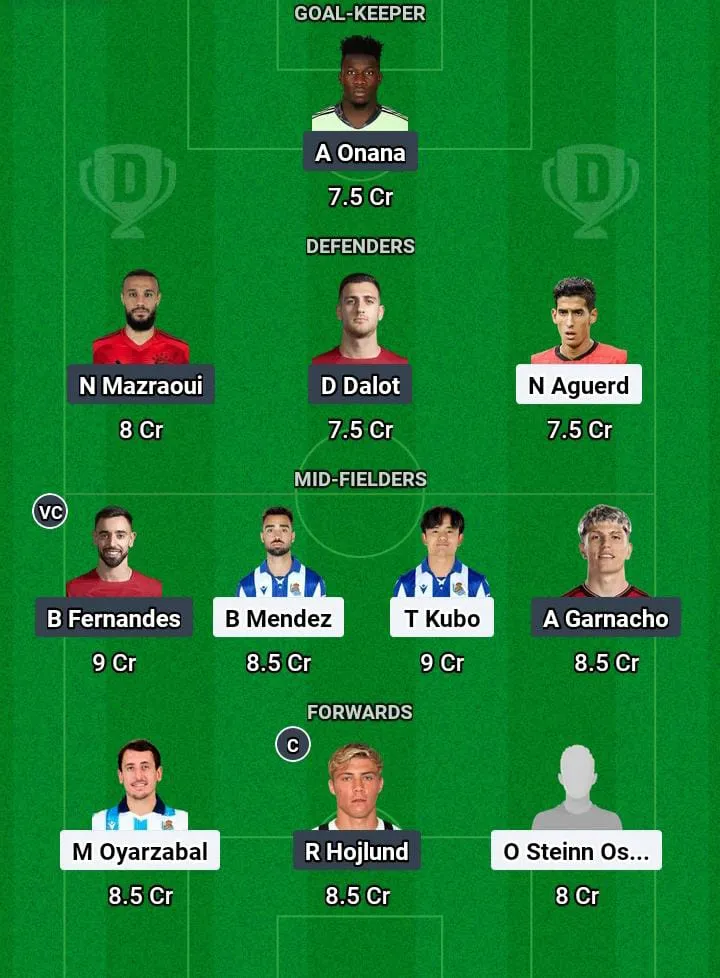 RS vs MUN Dream11 Prediction Today Football Match