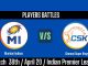 MI vs CHE Players' battles