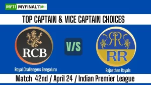 RCB vs RR Top 3 Captain