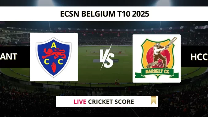 ANT vs HCC Live Cricket Score ECSN Belgium T10 2025