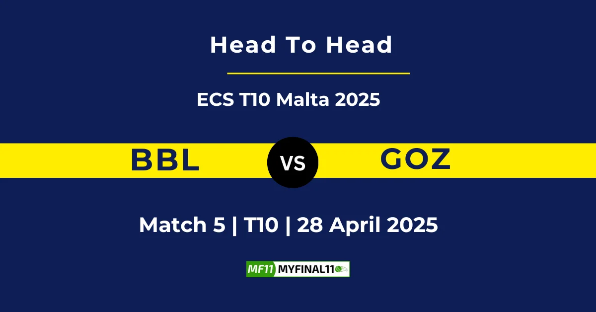 BBL vs GOZ Player Battle & Head to Head Team Stats - ECS Malta, Spring...