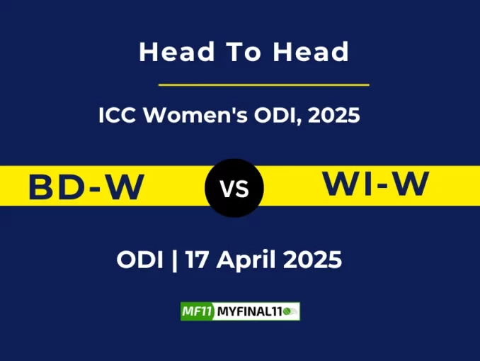 BD-W vs WI-W Player Battle, Head to Head ICC Women's ODI, 2025