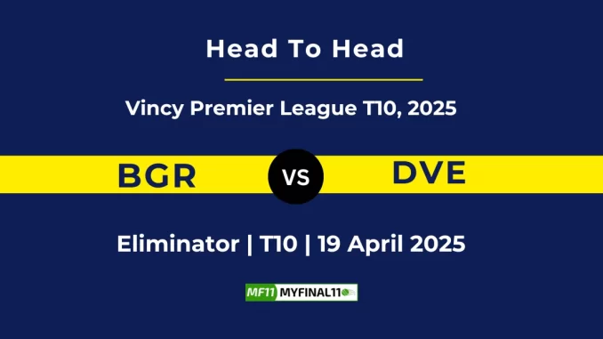 BGR vs DVE Player Battle, Head to Head Vincy Premier League T10, 2025 (1)