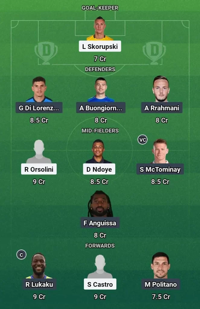 BOG vs NAP Dream11 Prediction Today Football Match