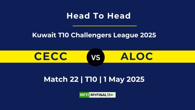 CECC vs ALOC Player Battle, Head to Head Kuwait T10 Challengers League 2025 (1)
