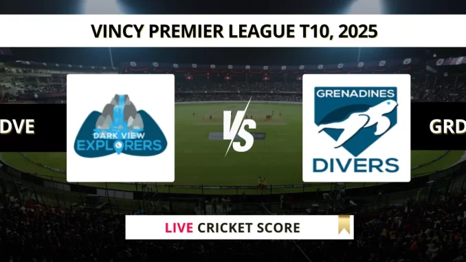 DVE vs GRD Live Cricket Score Vincy Premier League T10, 2025