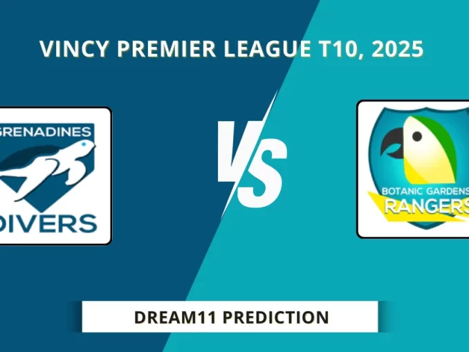 GRD vs BGR Dream11 Prediction, Vincy Premier League T10, 2025