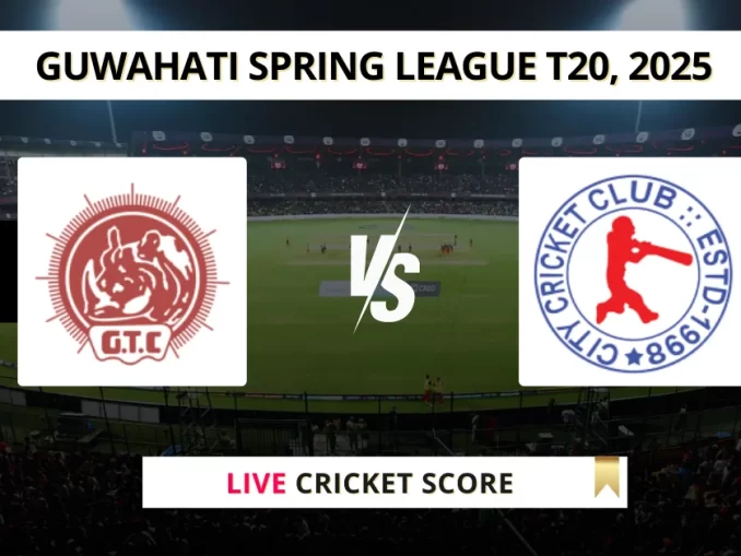 GTC vs CCC Live Cricket Score Guwahati Spring League T20, 2025