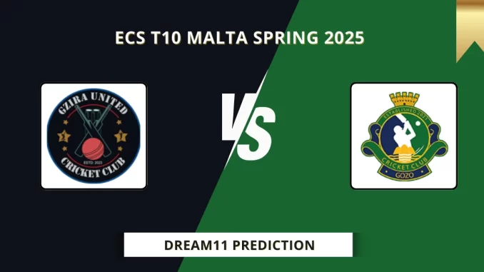 GU vs GOZ Dream11 Prediction, ECS T10 Malta Spring 2025