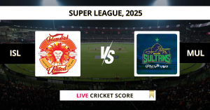 ISL vs MUL Live Cricket Score Super League, 2025