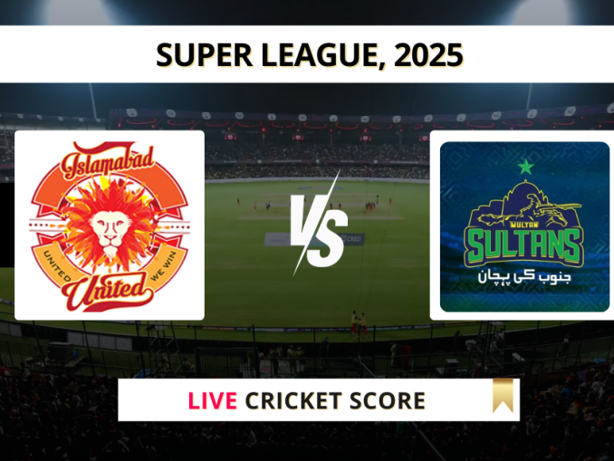 ISL vs MUL Live Cricket Score Super League, 2025