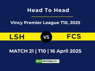 LSH vs FCS Player Battle, Head to Head Vincy Premier League T10, 2025