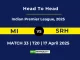 MI vs SRH Player Battle & Head to Head Team Stats - Indian Premier League 2025