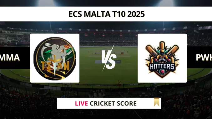 MMA vs PWH Live Cricket Score ECS Malta T10 2025