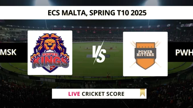 MSK vs PWH Live Cricket Score ECS Malta, Spring T10 2025