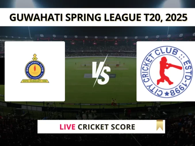 NBC vs CCC Live Cricket Score Guwahati Spring League T20, 2025