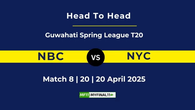 NBC vs NYC Player Battle, Head to Head Guwahati Spring League T20