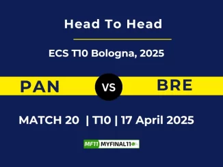 PAN vs BRE Player Battle, Head to Head ECS T10 Bologna, 2025 (1)