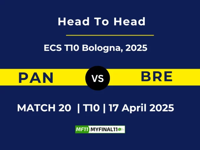 PAN vs BRE Player Battle, Head to Head ECS T10 Bologna, 2025 (1)